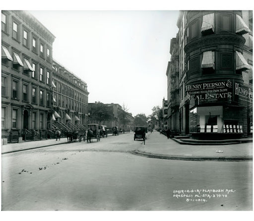 Flatbush Ave & Prospect Place 1919 Old Vintage Photos and Images