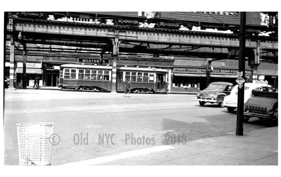 Flatbush Ave Trolley Line Old Vintage Photos and Images