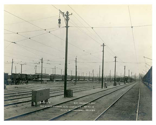 Flatbush Depot Yard Surface Car House Dec 6 1915 Ave K & East 49th Street Old Vintage Photos and Images