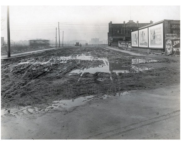 Flatbush relief sewer - from Flatbush Ave. 1925 IV Old Vintage Photos and Images