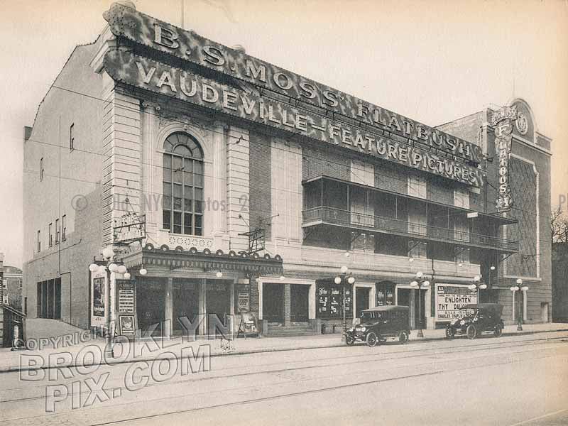 Flatbush Theater, Church Avenue east of Flatbush Avenue, 1917 Old Vintage Photos and Images