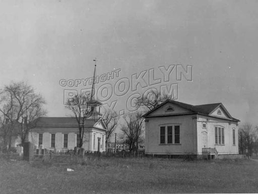Flatlands Dutch Reformed Church and Parsonage, 1923 Old Vintage Photos and Images