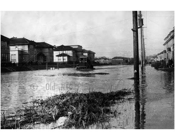 Flooded Avenue P near Madison High School 1920s Old Vintage Photos and Images