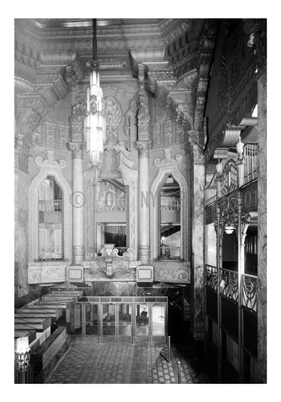 Fox Theater - grand lobby northeast end  - 20 Flatbush Ave & 1 Nevins St. Old Vintage Photos and Images