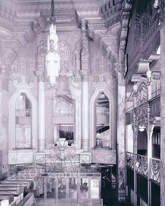 Fox Theater lobby and entrance, from mezzanine level Old Vintage Photos and Images