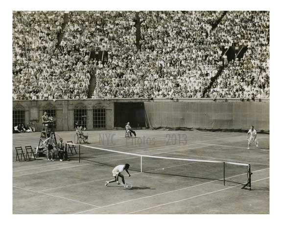 Frank Parker v. Bill Talbert US Open 1945  - Forest Hills  - Queens - NYC Old Vintage Photos and Images