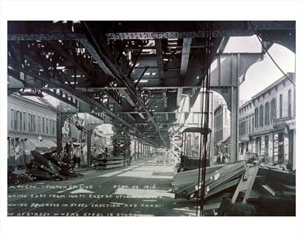 Fulton St Line Utica Ave Station Old Vintage Photos and Images