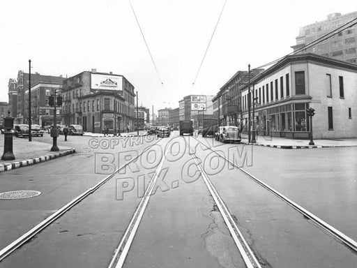 Fulton Street, east from Clermont Avenue, 1946 Old Vintage Photos and Images