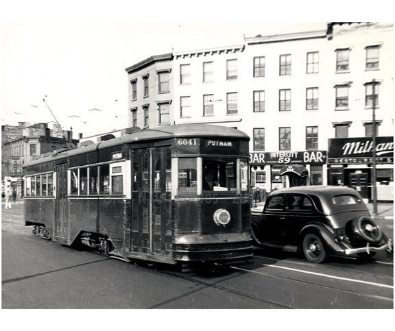 Fulton Street & Lafayette Ave -Putnam Ave Trolley  Line Brooklyn NY Old Vintage Photos and Images