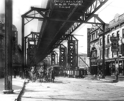 Fulton Street looking west 1913 Old Vintage Photos and Images