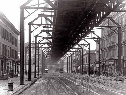 Fulton Street, looking west to Ashland Place, 1915 Old Vintage Photos and Images