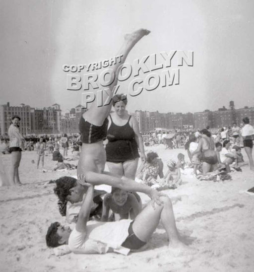 Fun at Brighton Beach, c.1950 Old Vintage Photos and Images