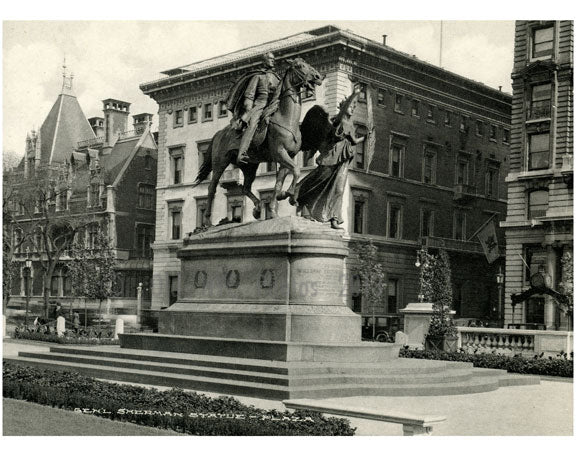 General Sherman Statue plaza Old Vintage Photos and Images