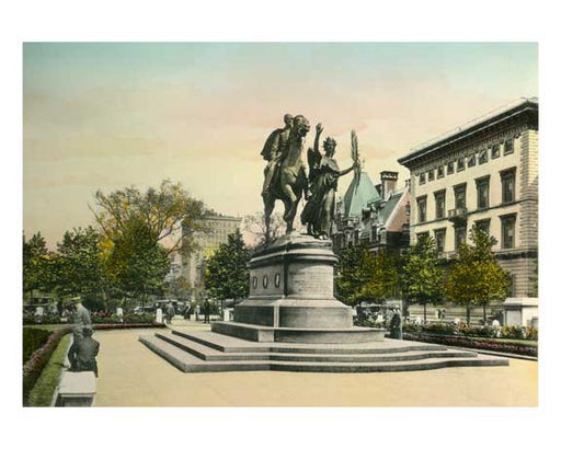 General Sherman Statue - The Plaza - Grand Army Plaza; Fifth Avenue between 59th and 60th Streets Brooklyn, NY Old Vintage Photos and Images