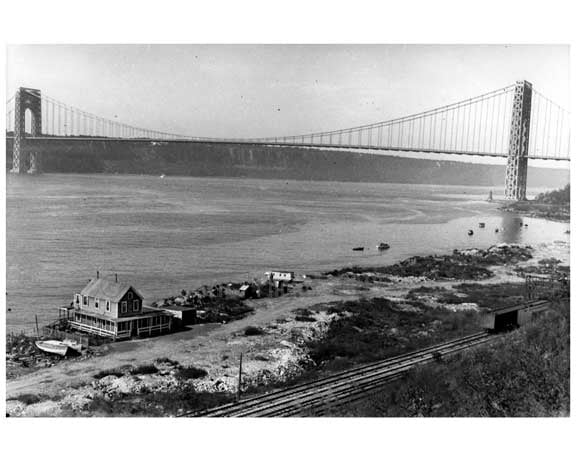 George Washington Bridge - connecting NJ to Manhattan -  New York, NY 1958 Old Vintage Photos and Images