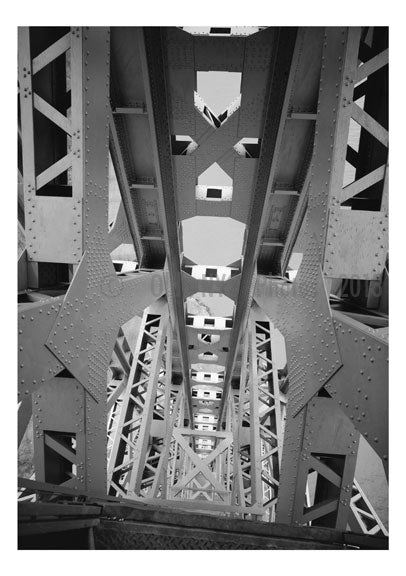 George Washington Bridge -looking throught the superstructure A
