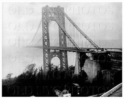 George Washington Bridge Manhattan NYC 1940 Old Vintage Photos and Images