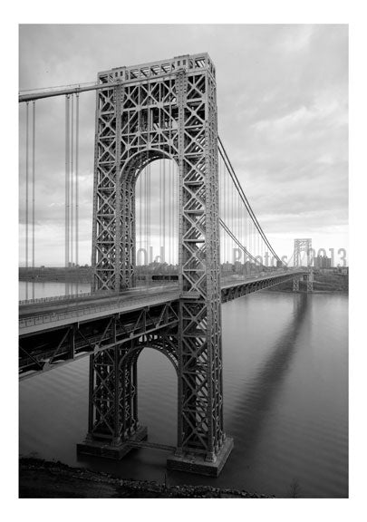George Washington Bridge - New Jersey Tower, looking east Old Vintage Photos and Images