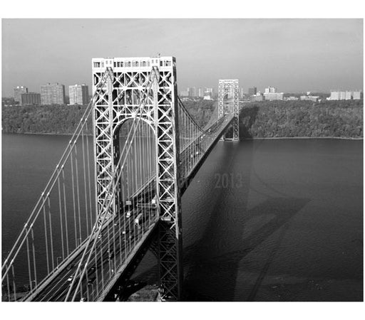 George Washington Bridge - Steel Towers of the bridge Old Vintage Photos and Images