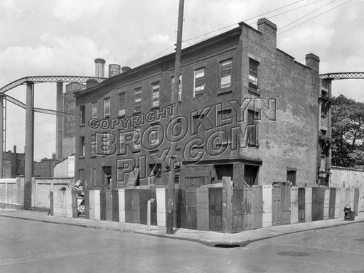 Gold and Water Streets, near Brooklyn Union Gas works, 1931 Old Vintage Photos and Images