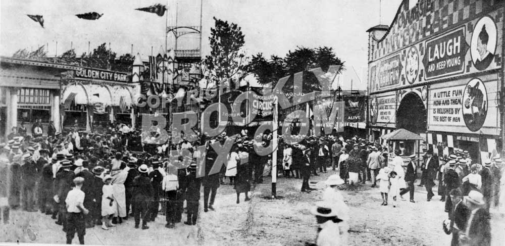 Golden City Amusement Park at the Canarsie Shore in 1922 Old Vintage Photos and Images
