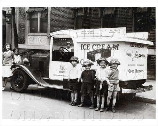Good Humor Ice Cream Truck with children Old Vintage Photos and Images