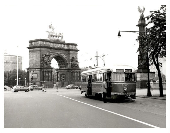 Grand Army Plaza Trolley Old Vintage Photos and Images