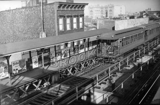 Grand Avenue station, Myrtle Avenue el, 1949 Old Vintage Photos and Images
