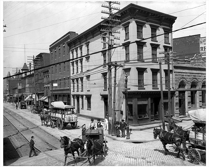 Old Vintage Photos and Pictures of Grand Street & Kent Avenue Williamsburg Brooklyn 1900