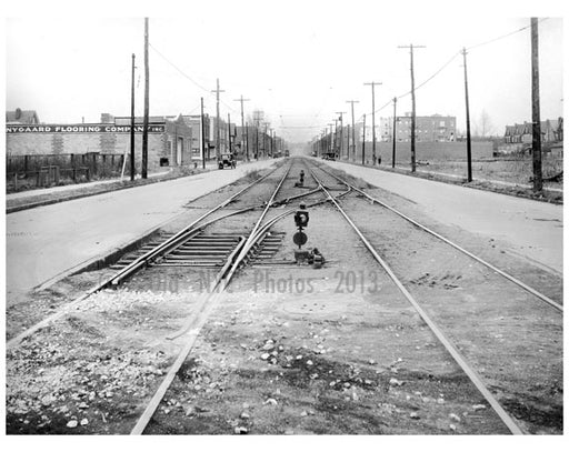 Gravesend Ave looking north from Courtelyou Rd.. 1924 Old Vintage Photos and Images