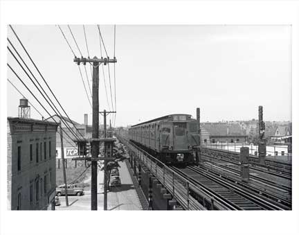 Elevated Train in Gravesend Brooklyn NY Old Vintage Photos and Images