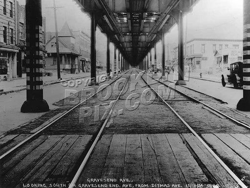 Gravesend (McDonald) Avenue near Ditmas Avenue, 1924 Old Vintage Photos and Images
