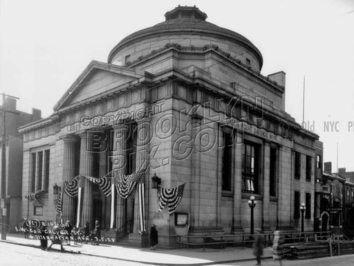 Green Point Savings Bank, southwest corner Calyer Street and Manhattan Avenue, 1927 Old Vintage Photos and Images