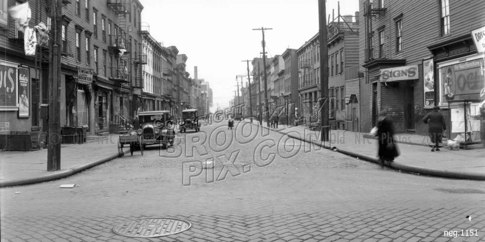 Green Street looking east from Manhattan Avenue, 1928 Old Vintage Photos and Images
