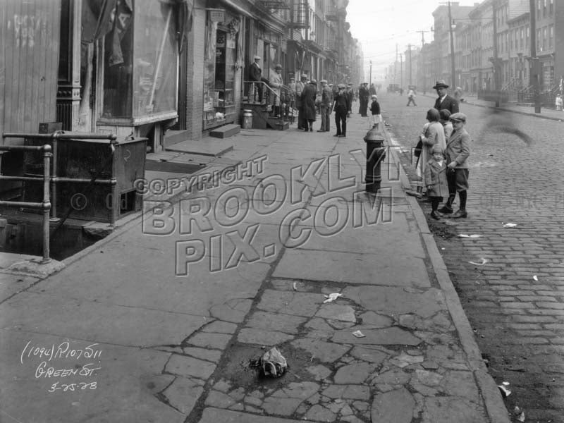 Green Street near Manhattan Avenue, 1928 Old Vintage Photos and Images