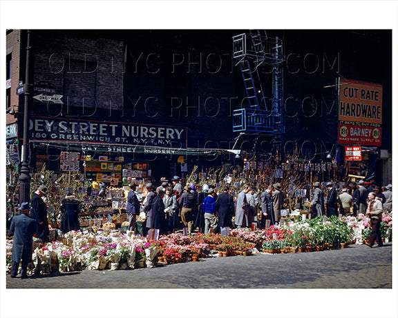 Greenwich Street &  Day Street 1948 Manhattan Financial District Old Vintage Photos and Images