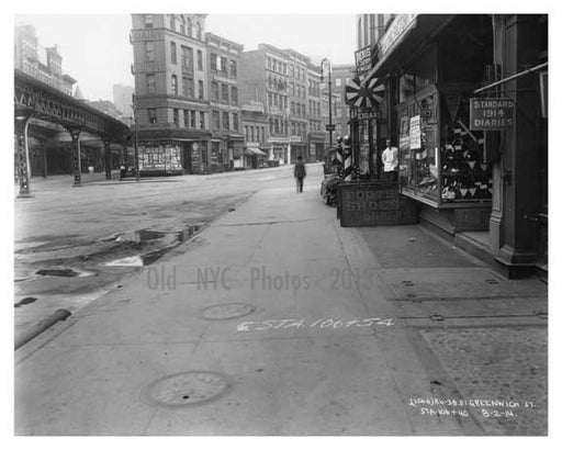 Greenwich Street - Greenwich Village - Manhattan  1914 J Old Vintage Photos and Images