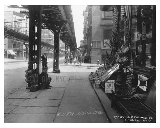 Greenwich Street - Greenwich Village - Manhattan  1914 P Old Vintage Photos and Images