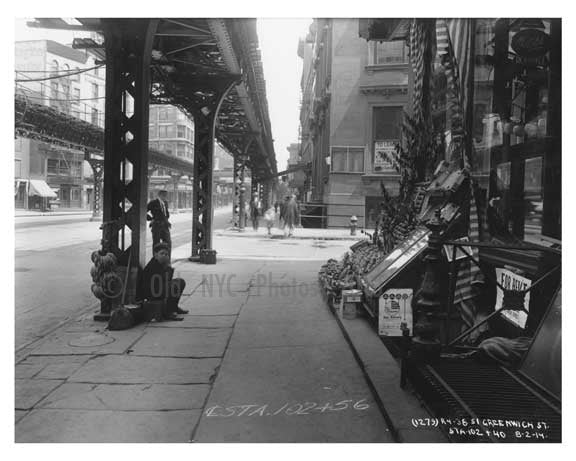 Greenwich Street - Greenwich Village - Manhattan  1914 P Old Vintage Photos and Images