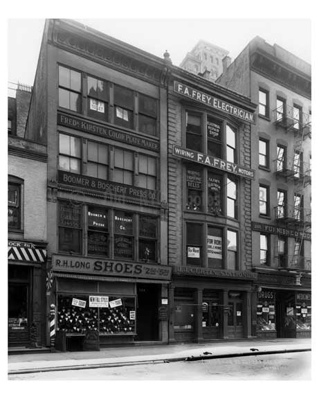 Greenwich Street - Greenwich Village - Manhattan  1914 Old Vintage Photos and Images