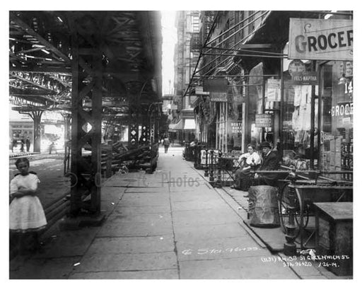 Greenwich Street  - Manhattan - NYC 1914 Old Vintage Photos and Images