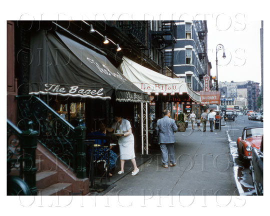 Greenwich Village west 4th Street east to Jones Street 1959 Old Vintage Photos and Images