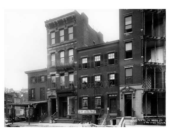 Grove Street - Greenwich Village - Manhattan - NYC 1914 Old Vintage Photos and Images