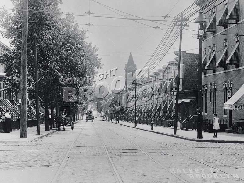 Halsey Street looking south from Wilson Avenue, 1908 Old Vintage Photos and Images