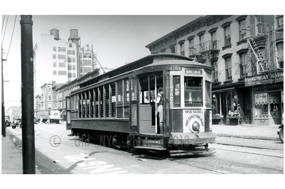 Hamilton Ave & Court Street  - Court Street Line 1935 Brooklyn NY Old Vintage Photos and Images