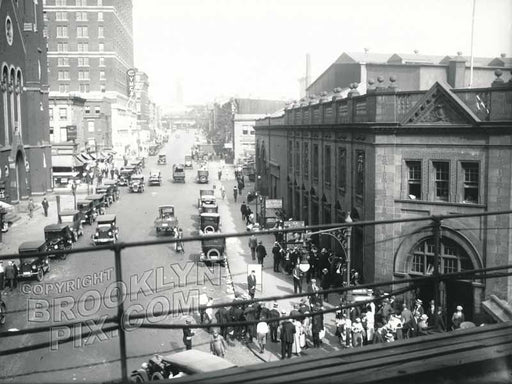 Hanson Place, LIRR, photo taken from Fifth Avenue 'L' Old Vintage Photos and Images