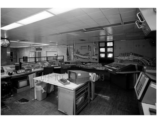 Headquarters, traffic control room, New Jersey side of the George Washington Bridge Old Vintage Photos and Images