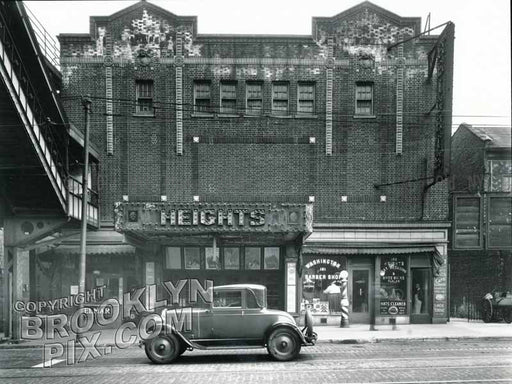 Heights Theater, 159 Washington Street, Downtown, 1929 Old Vintage Photos and Images