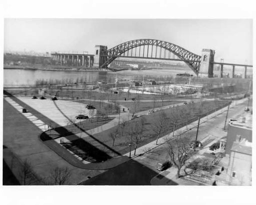 Hell Gate Bridge from from Triboro Bridge 1940s  -  Queens, NY Old Vintage Photos and Images