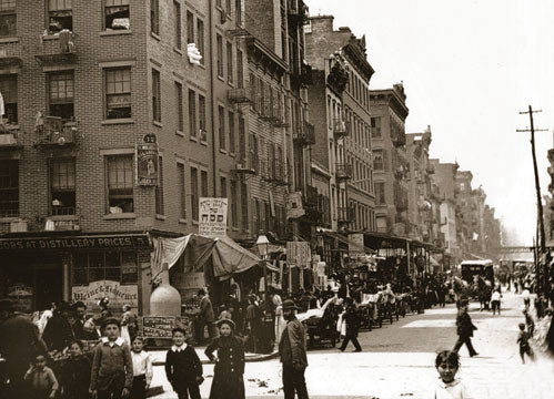 Hester St. looking west from Suffolk St. 1900 Old Vintage Photos and Images